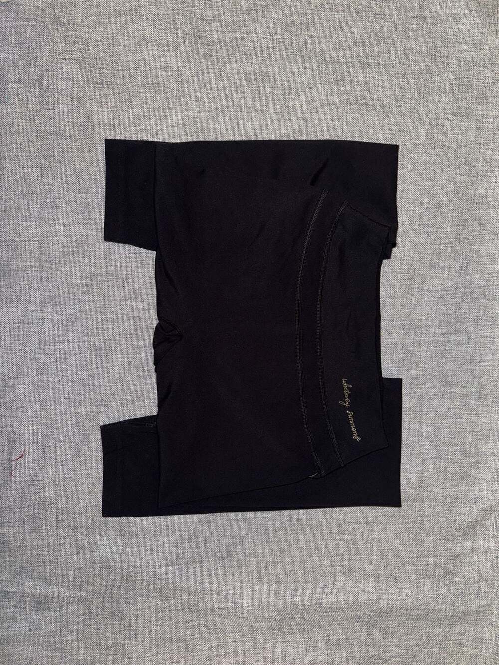 Gymshark x Whitney Simmons Rib Waist High Rise Scrunch Leggings - Black